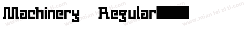 Machinery Regular字体转换